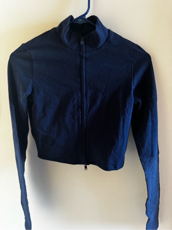 Garage Jackets & Blazers - Garage Women's Dark Blue Zip-Up Sweater